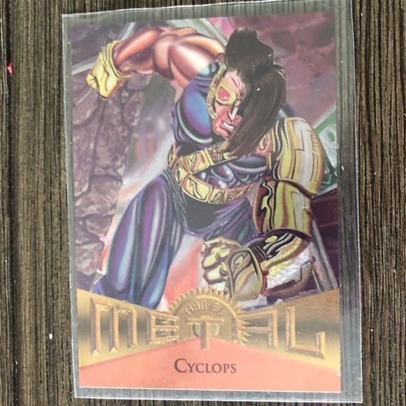 1995 Marvel Metal trading card: Cyclops #3 - Picture 1 of 2